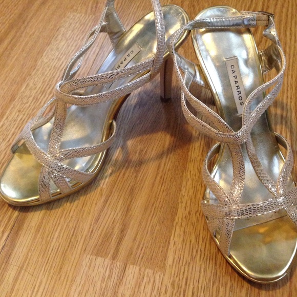High heeled shoes