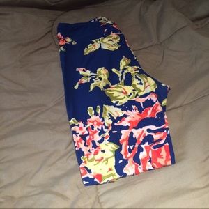 LulaRoe TC floral leggings