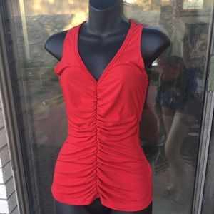 Red Tank W/Lace Back BUNDLE 3 ITEMS GET 30% OFF!