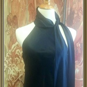 Gorgeous navy satiny top