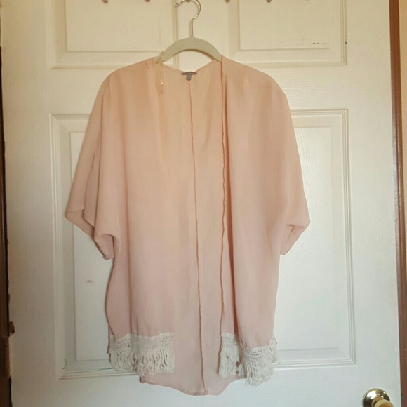 Light Pink Short Sleeve Kimono