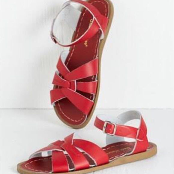 Salt water sandals red ❤️