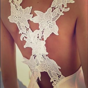 sexy and feminine white dress