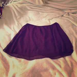 Garage maroon flowy skirt