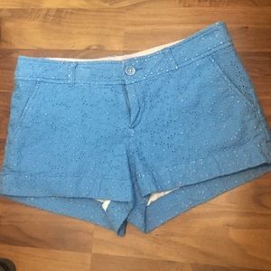 Flower textured blue Lilly Pulitzer shorts