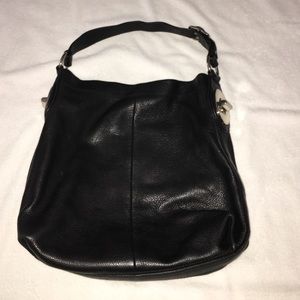 Coach leather boho purse with adjustable strap