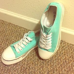 Aqua Blue Charlotte Russe Tennis Shoes