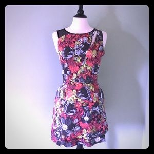 Rachel Roy Floral Skater Dress w/Cut Outs Sz 6✨
