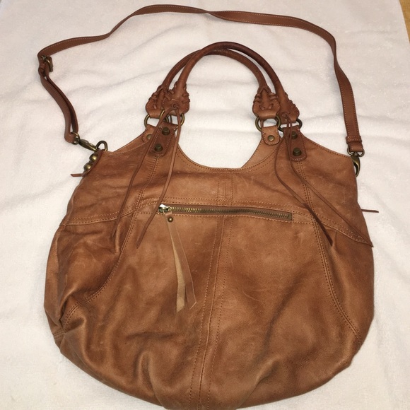 Lucky Brand leather boho shoulder bag