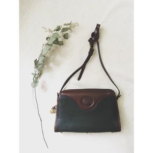 Dooney & Bourke Vintage Hunter Green&Mahogany Bag