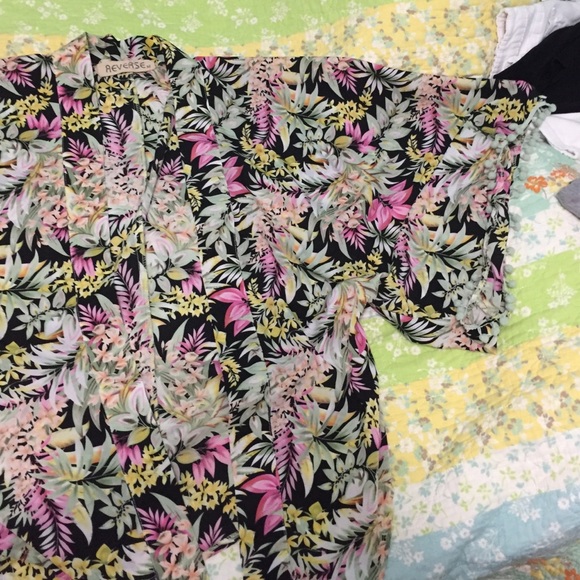 Summery Pom Pom Kimono