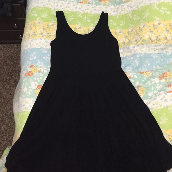 F21 Black Skater Dress