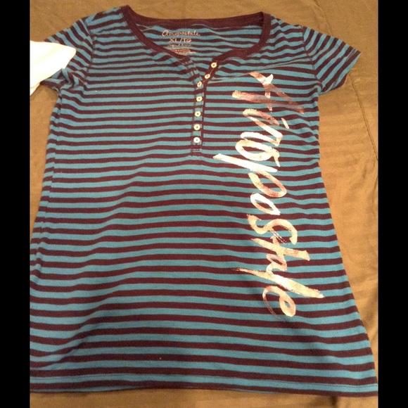 Aeropostale Cropped and Buttoned Tees - Picture 2 of 4