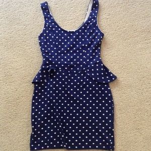Hot Dots!! Urban Outfitters Peplum Dress