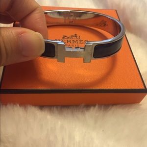 Men's Hermes Bracelet in Navy
