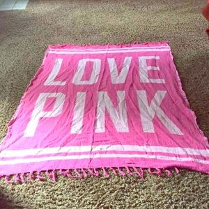 VS PINK beach blanket