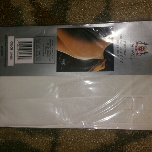 🖤Control top Queen size white pantyhose - Picture 2 of 4