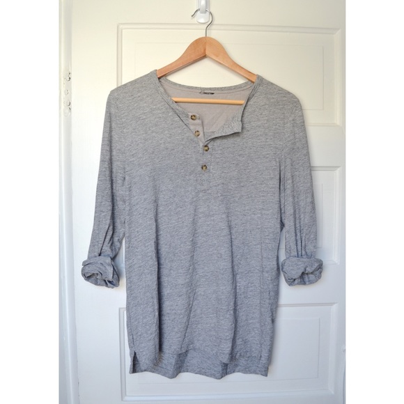 Tops - Grey Henley