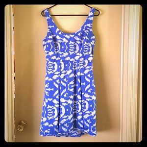 Silence + Noise blue digital print dress