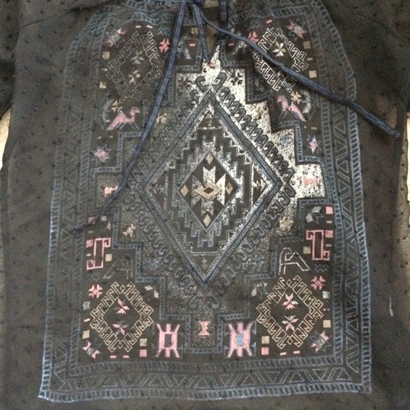 Sheer patterned blouse - Picture 2 of 2