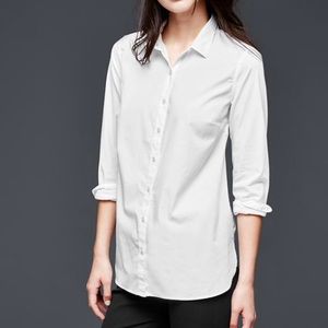 Nwot Gap white tailored poplin shirt size 4 (S)