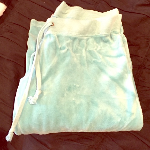 juicy couture teal velvet sweats