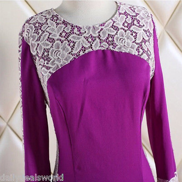 1 🕐🎉host pick 🎉Sexy Boho Lace Long Sleeve Maxi - Picture 3 of 4