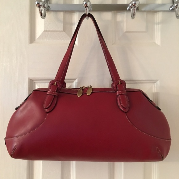 Cole Haan Handbags - 🛍 Cole Haan Red Leather Tote Bag