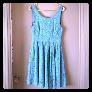 Pins + Needles ice blue floral lace dress☄