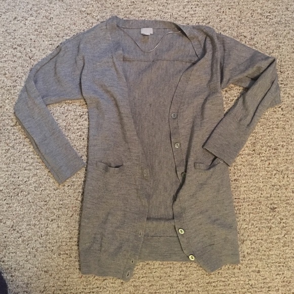 Gray cardigan