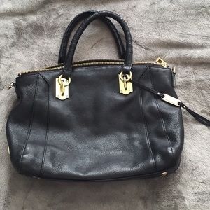 Steven by Steve Madden black leather purse