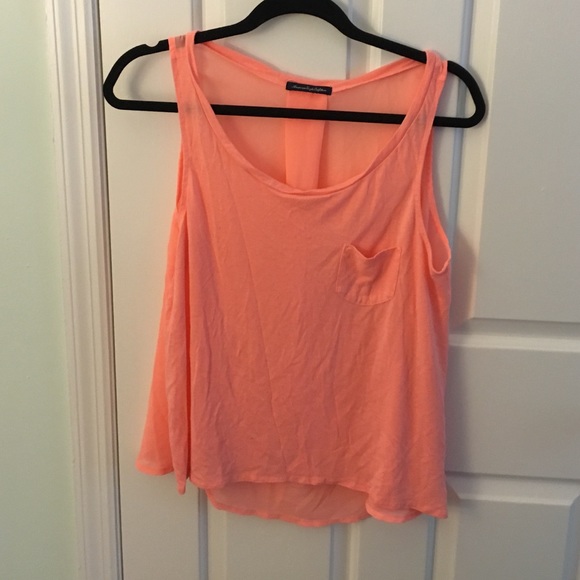 Orange light tank top.
