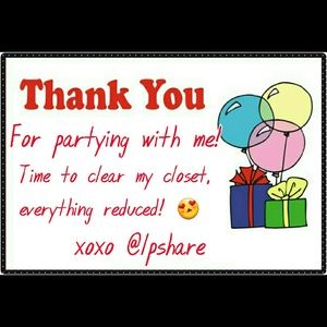 Other - 💜Thanks for Sharing & Partying With Me! SALE!🎉 Other - 💜Thanks for Sharing & Partying With Me! SALE!🎉