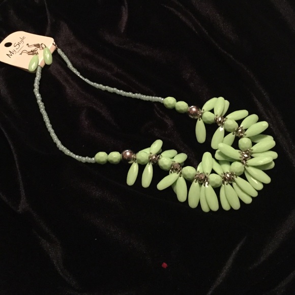 Necklace and earrings
