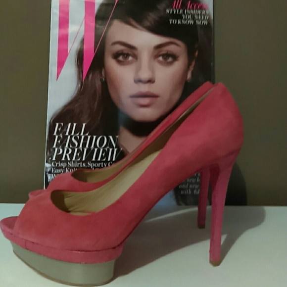 Brian Atwood Shoes - Brian Atwood PINK SUEDE HEELS TODAY