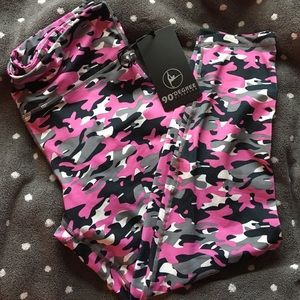PINK CAMO workout pants