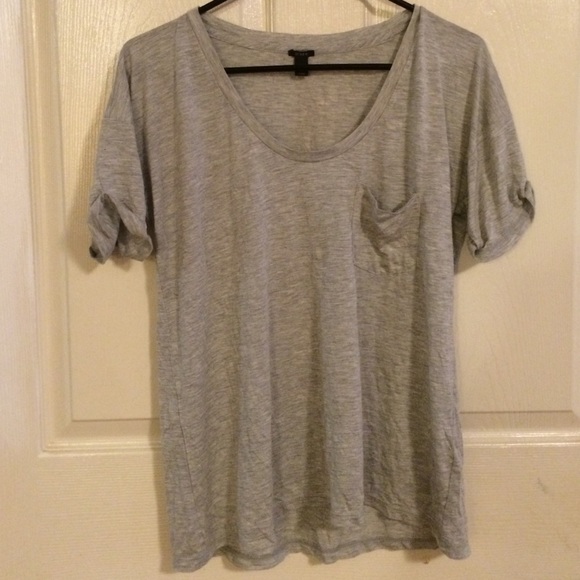 j crew small gray T shirt