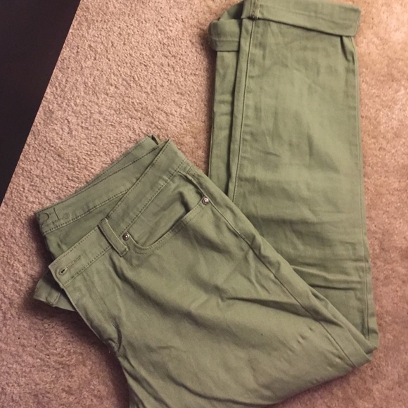 Camo green jeans