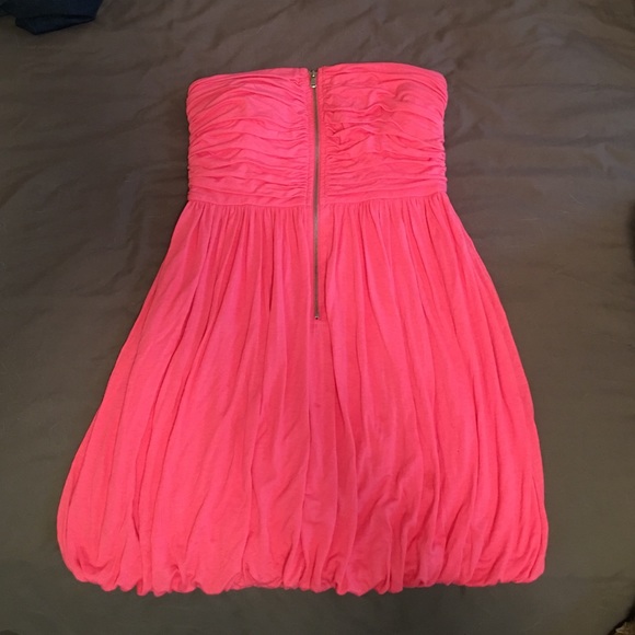 Bright Pink Strapless Dress