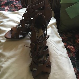 Mossimo LIKE NEW Brown Gladiator Heels
