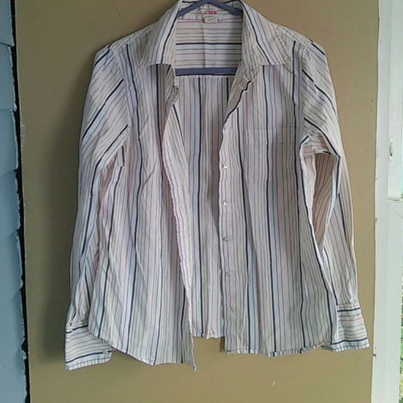 J. Crew Multi Color Striped Button Up