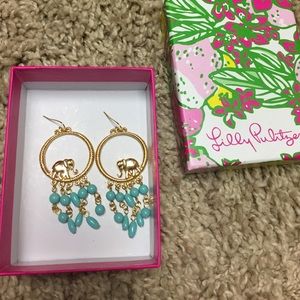 Lilly Pulitzer Elephant Earrings