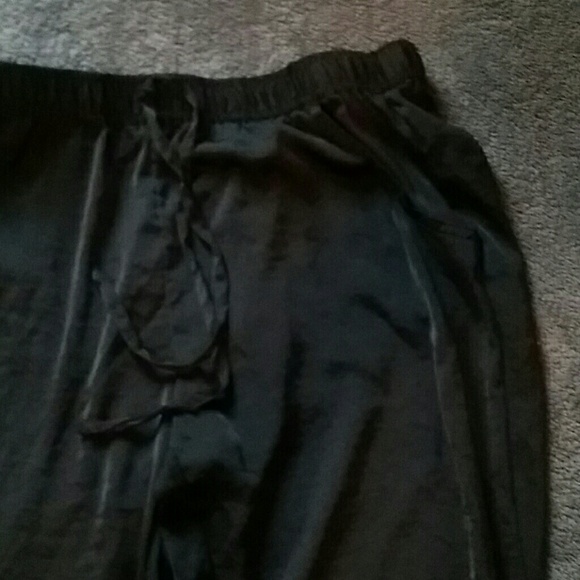 Silky Black Joggers