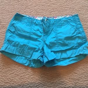 Blue cotton shorts