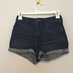 Hollister Dark Blue Jean Shorts