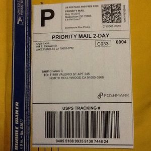 Return receipt for @vintagechalam