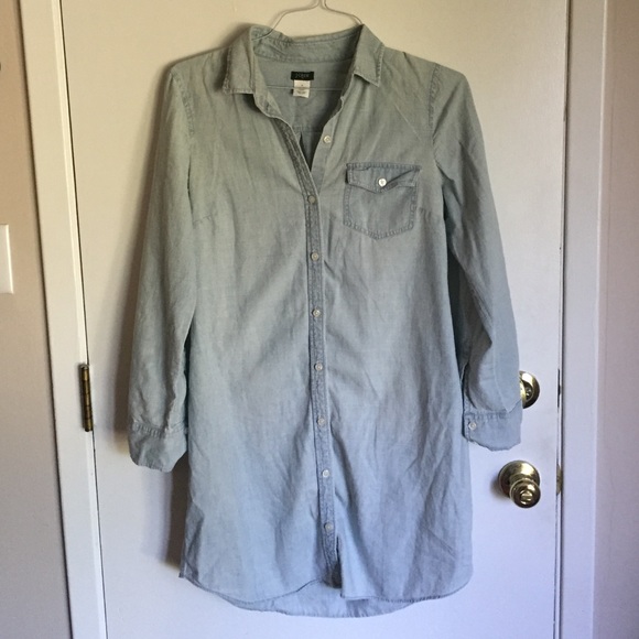J. Crew Chambray Shirtdress