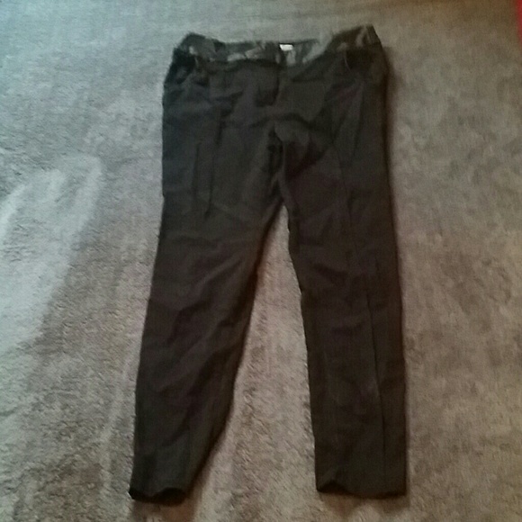 Black Straight Leg Dress Pants.