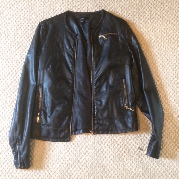 Black and Gold leather jacket