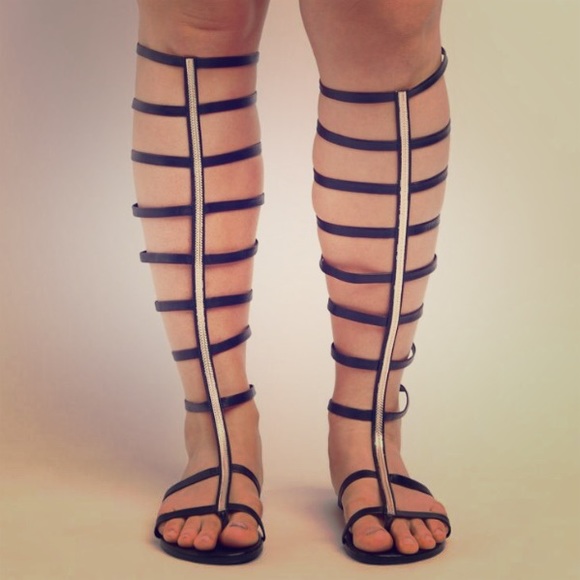 Knee-high Gladiator Sandals